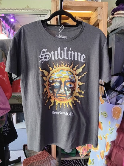 Sublime Long Beach, CA Sun Graphic T-Shirt Gray M