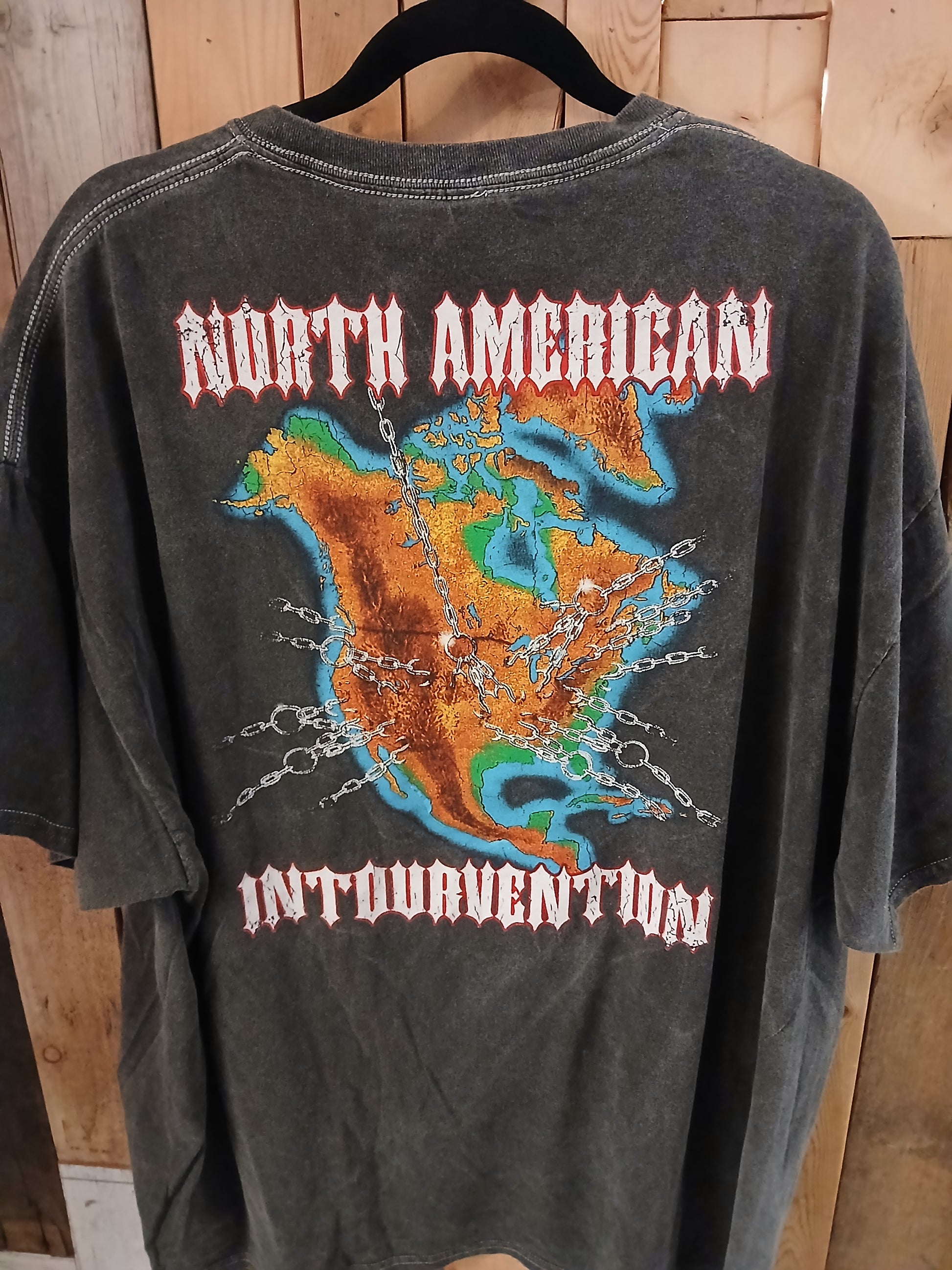 Slayer North American Intourvention Men's T-Shirt Size 2XL