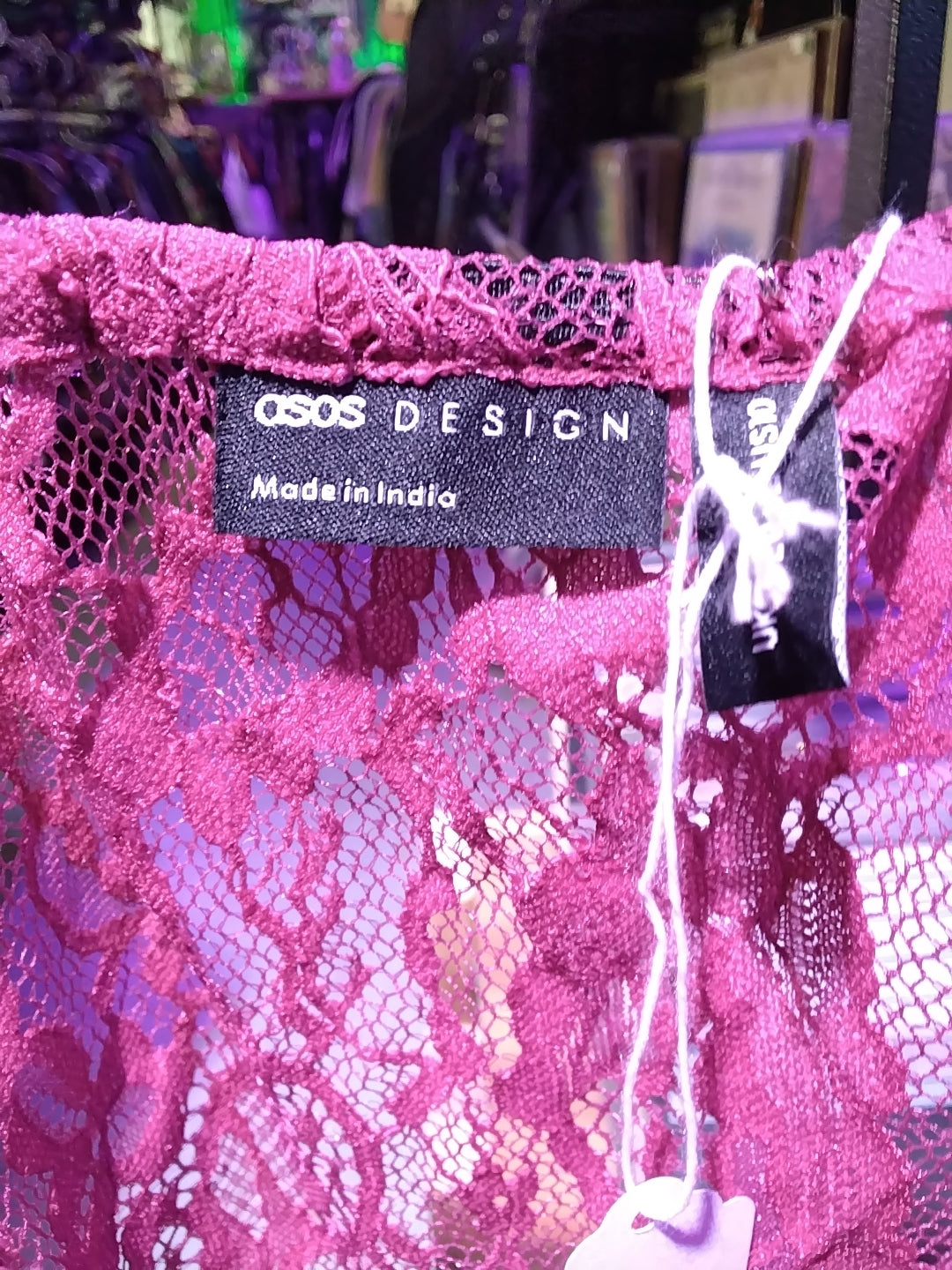 Osos raspberry lace blouse