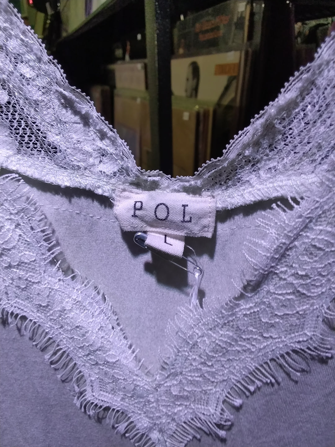 POL anthropologie green/Grey top