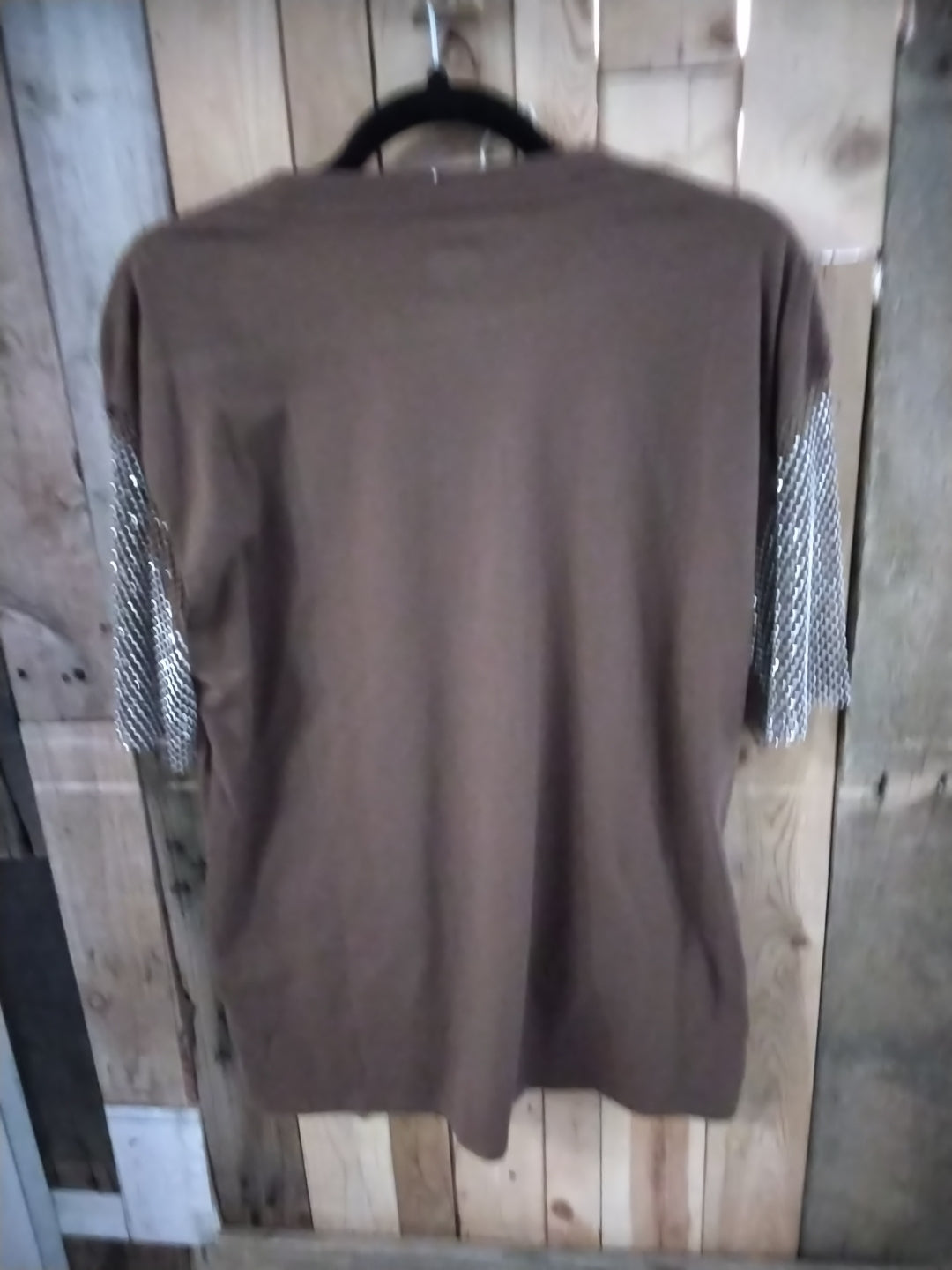 Lynyrdn skynyrd small mesh brown mesh sleeve tee
