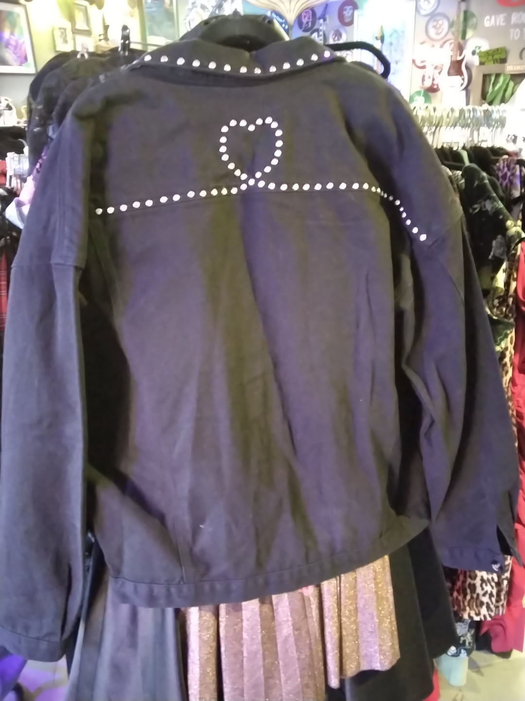 GEM Black Studded Denim Jacket