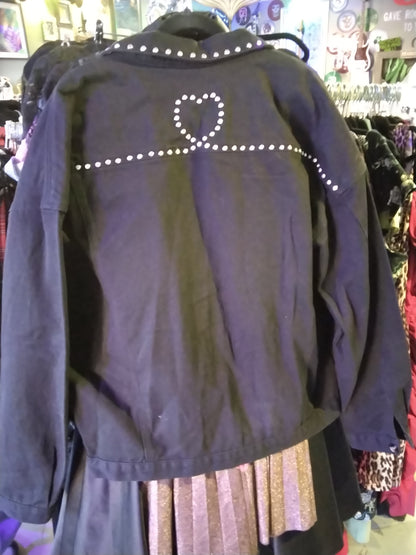GEM Black Studded Denim Jacket