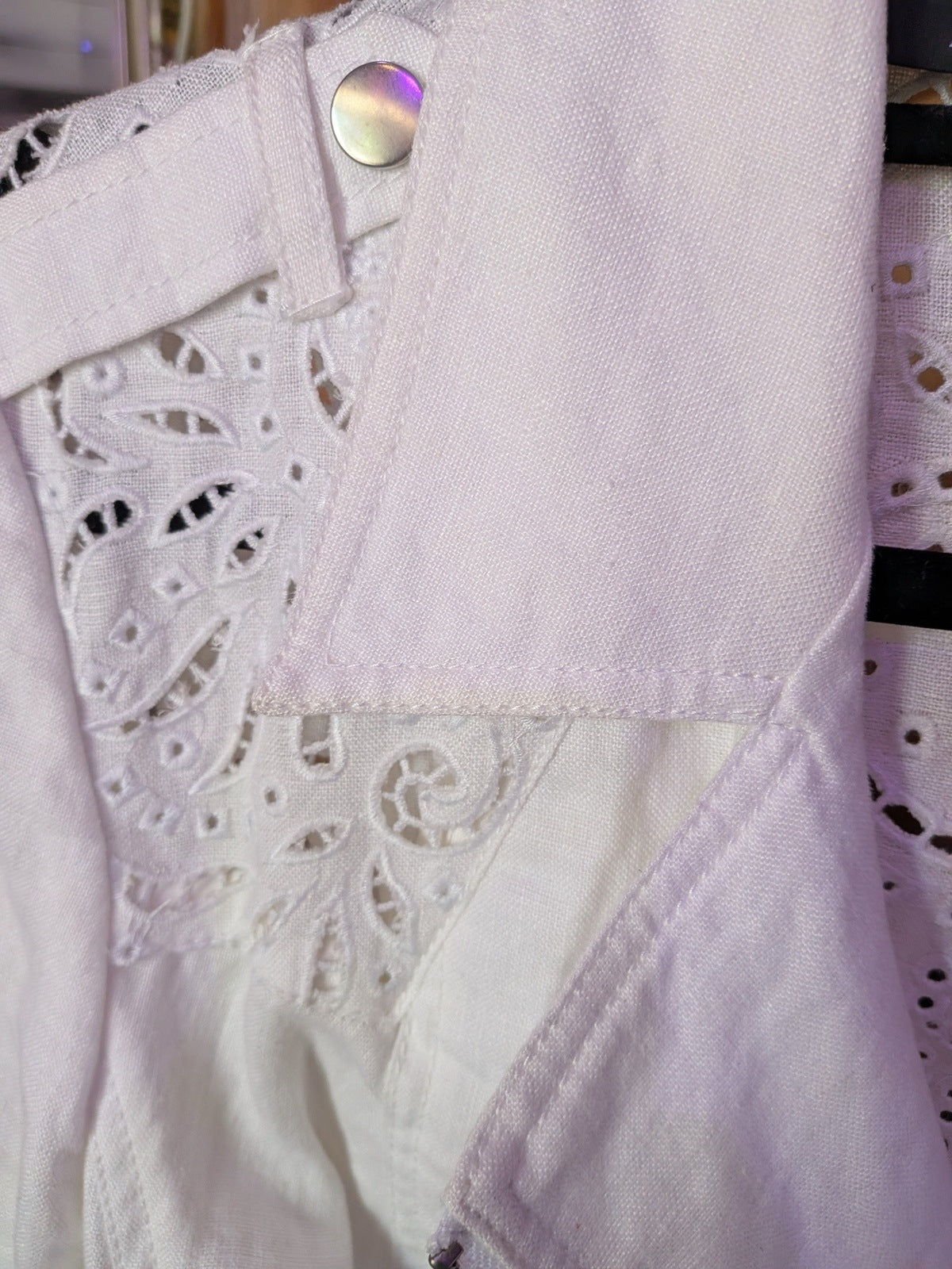 I.N.C. International Concepts Medium White Linen Moto Jacket