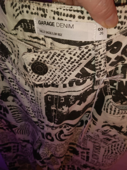 Garage Denim Size 3/26 Newsprint Jeans