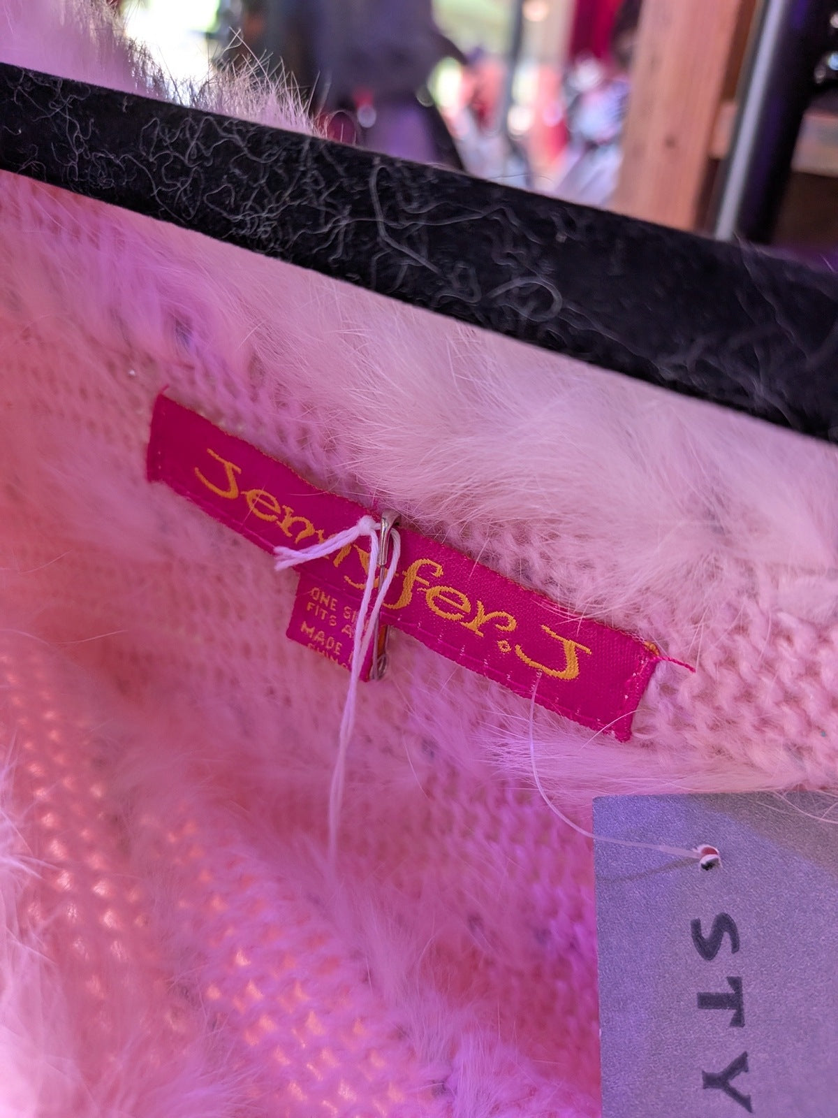 Jennyfer J One Size Pink New Poncho Faux Fur