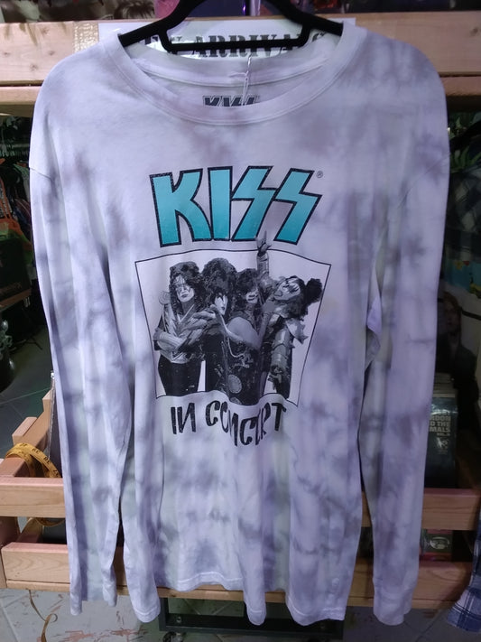 Tie Dye Kiss Band Sweater XL