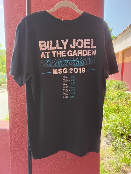 Billy Joel At The Garden MSG Concert Band T-Shirt 2019 Black XL