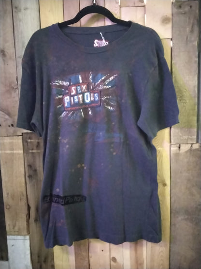 Vintage RARE SWAG Sex Pistols Patchwork T-Shirt Size XL
