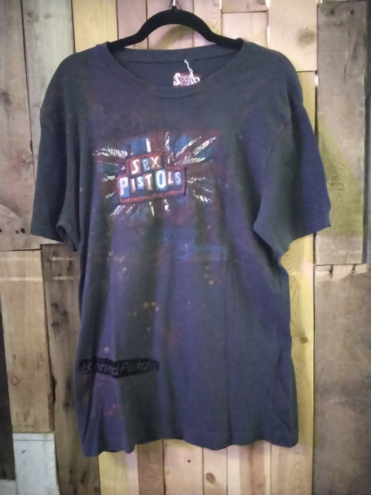 Vintage RARE SWAG Sex Pistols Patchwork T-Shirt Size XL