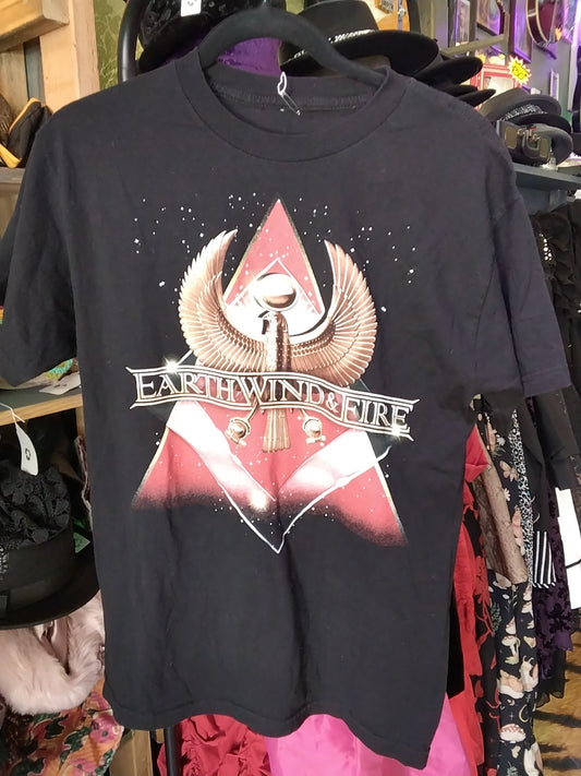 Earth wind & Fire black and red large Graphic T-Shirt