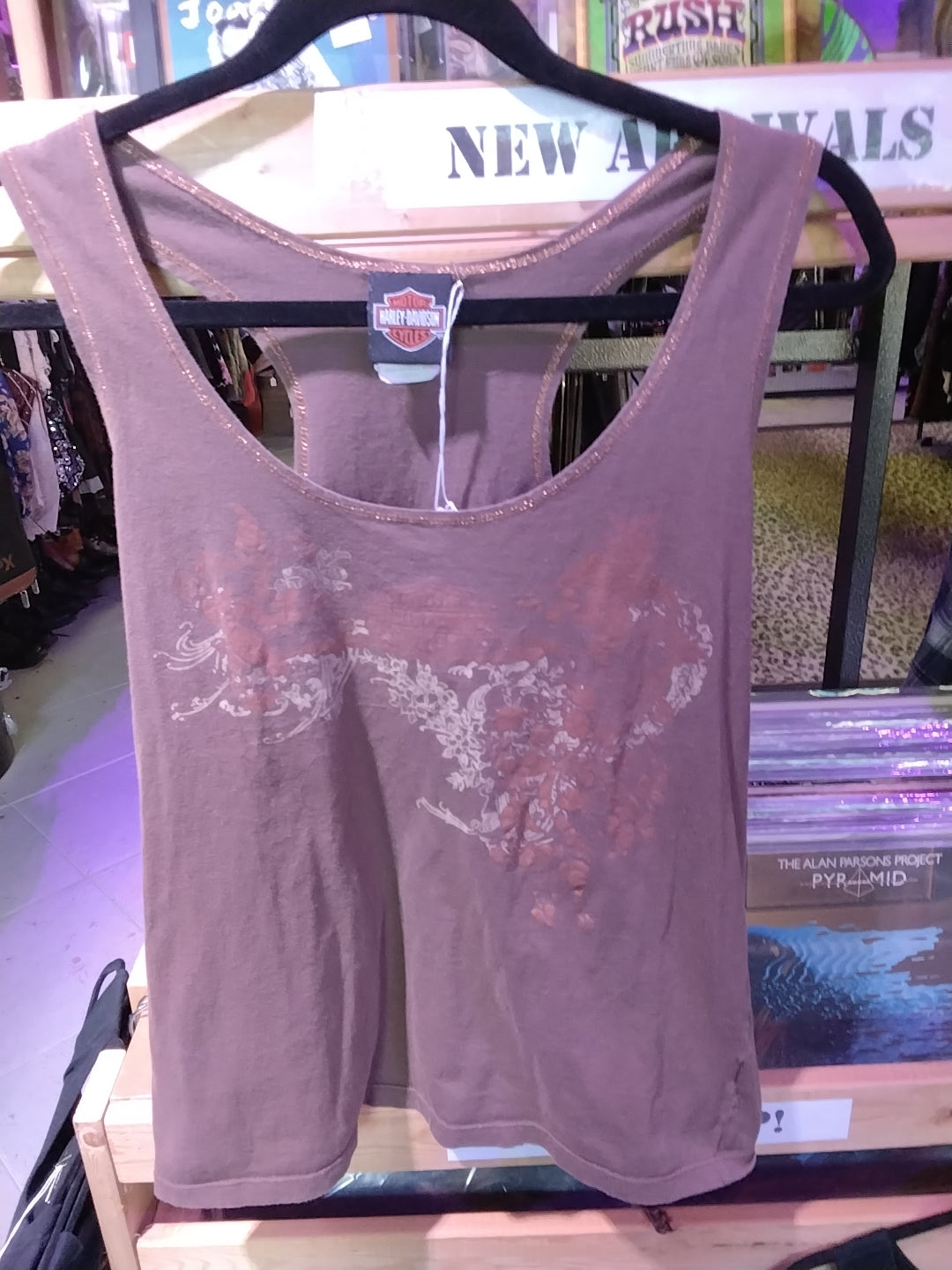Brown y2k Harley Davidson Tank