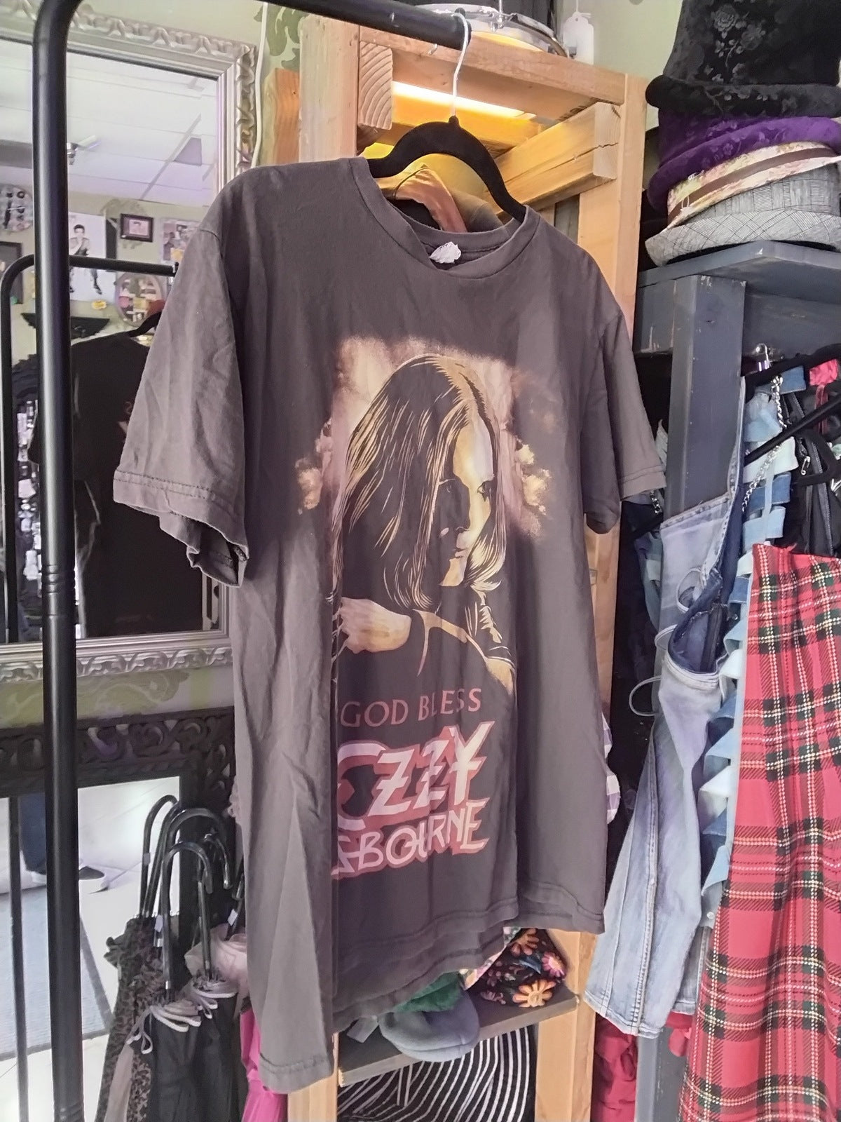 *RARE* God Bless Ozzy Osborne 2011 Tribeca Film Festival T-Shirt Brown L
