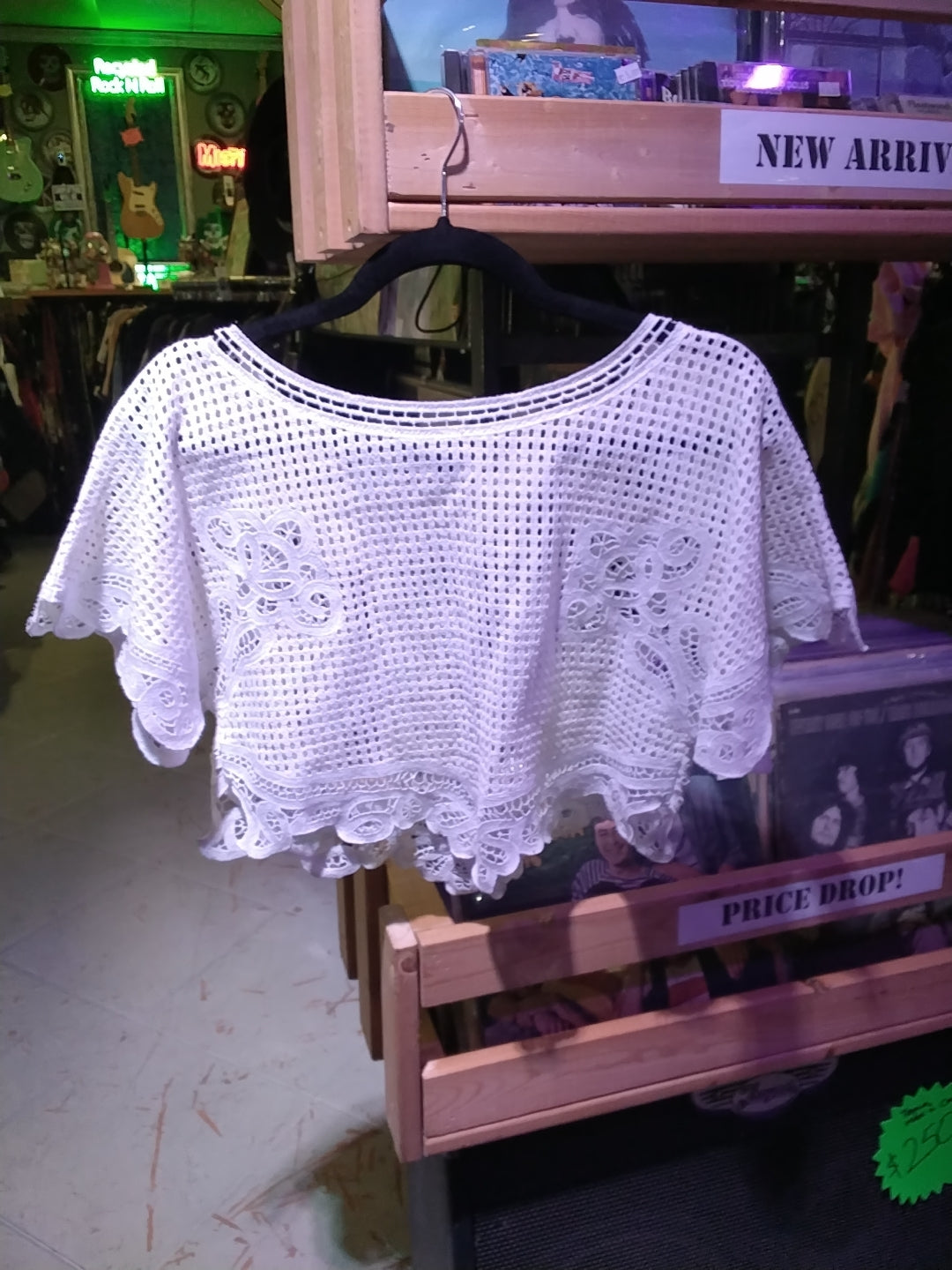 Farm rio crochet lace crop top