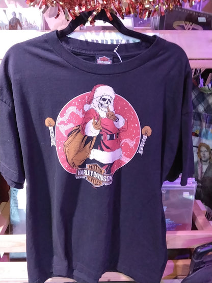 Christmas Harley Davidson T-shirt XL