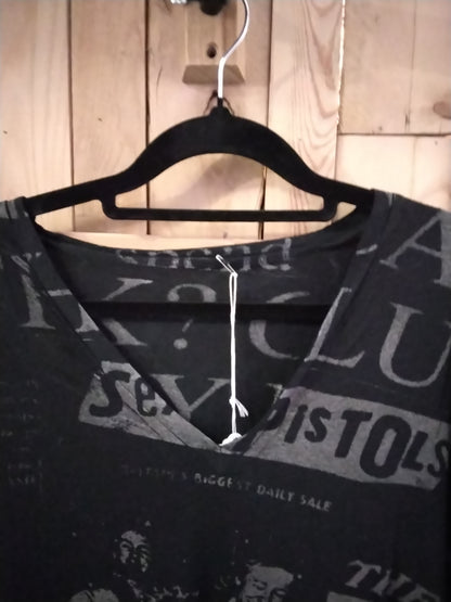 XL Amal Guesseus Grey and black Sex Pistols Tshirt