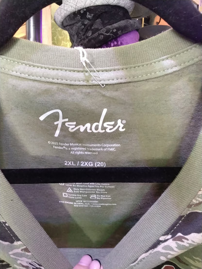 Fender 2XL new Cropped camo top