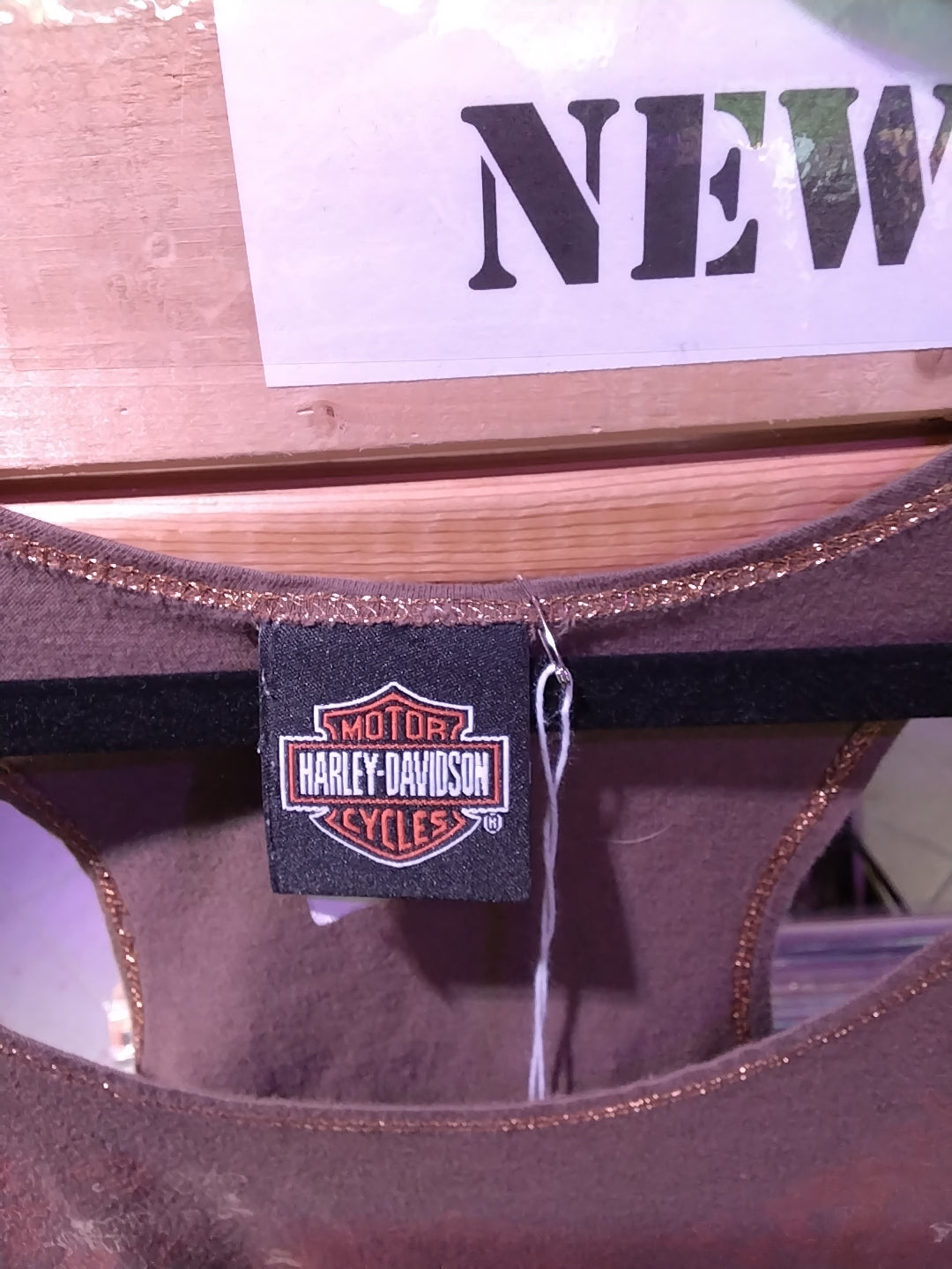 Brown y2k Harley Davidson Tank