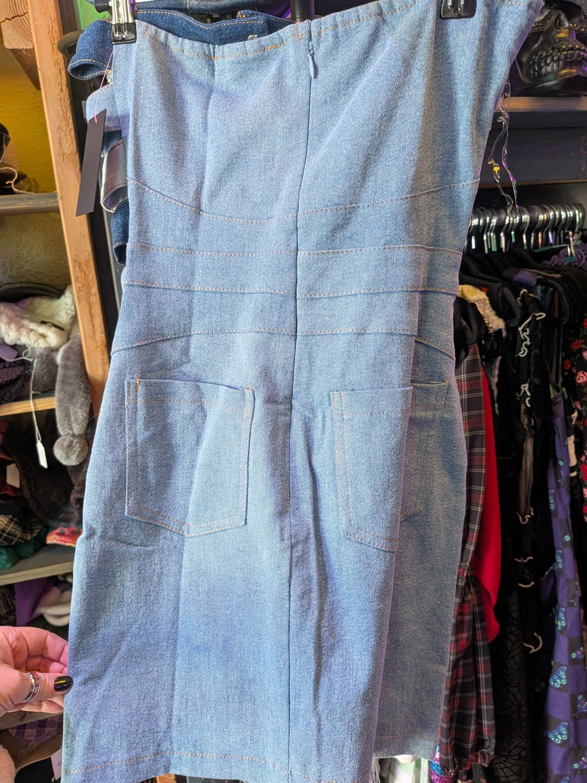 Queen Mania Denim Mini Dress Size Small