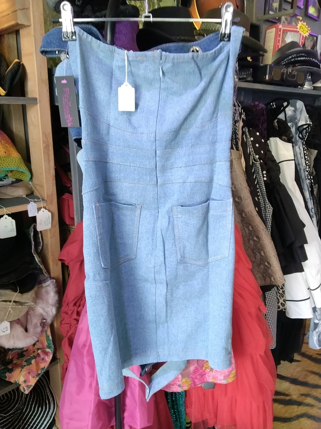 Queen Maria Denim Mini Dress Size XS
