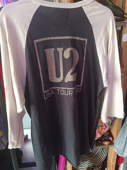 Trunk Ltd. U2 October '81 Raglan Tee 4 Rare XL
