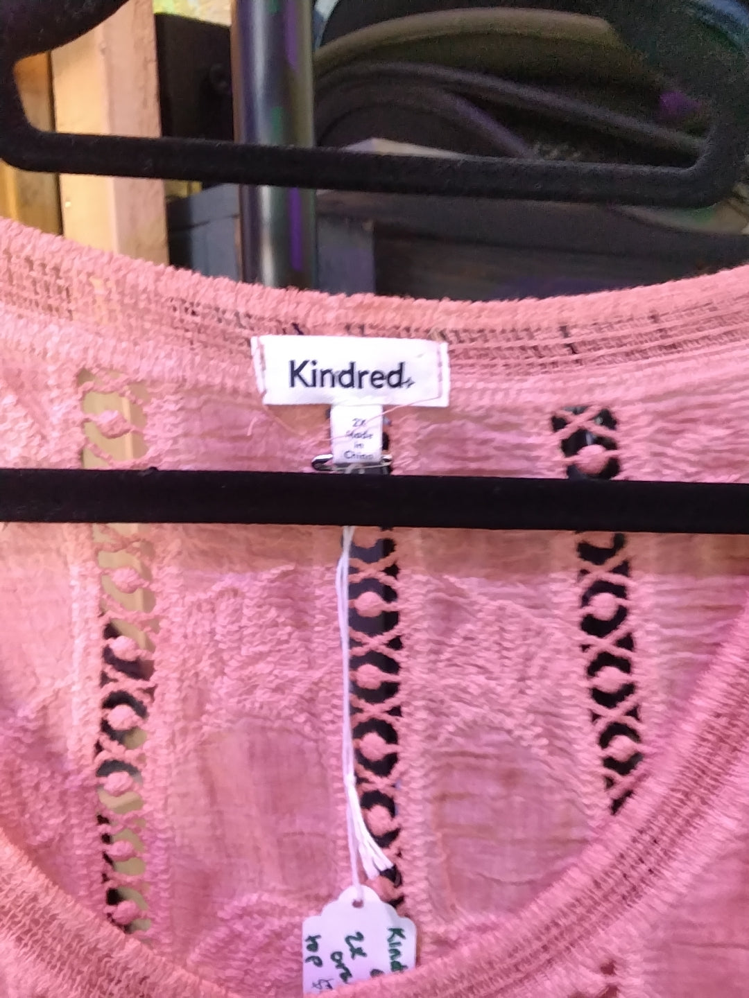 Kindred 2x orange/salmon top