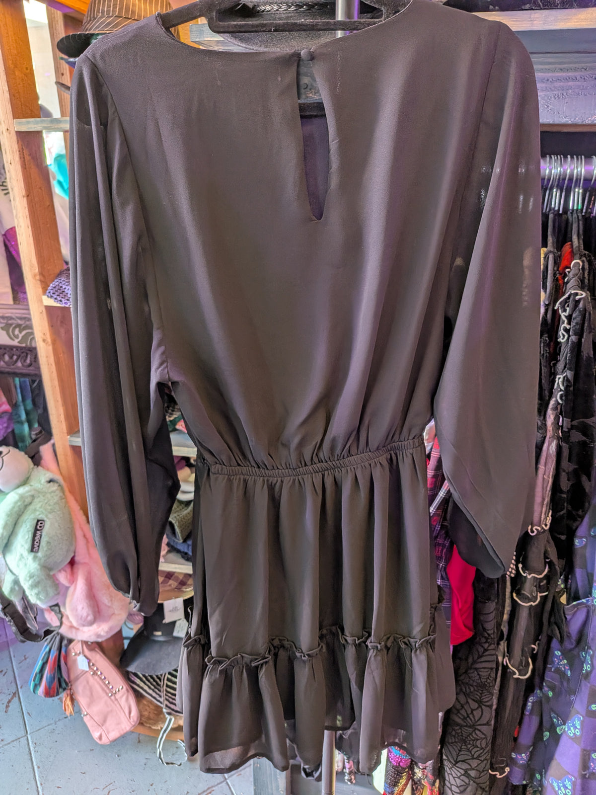 Flying Tomato XS Black Dress