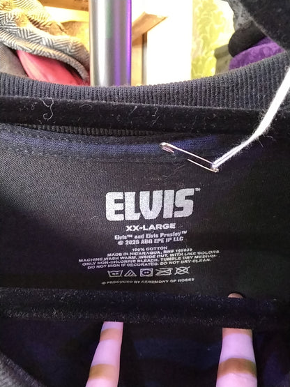 Elvis XXL black tee, The king of rock & roll