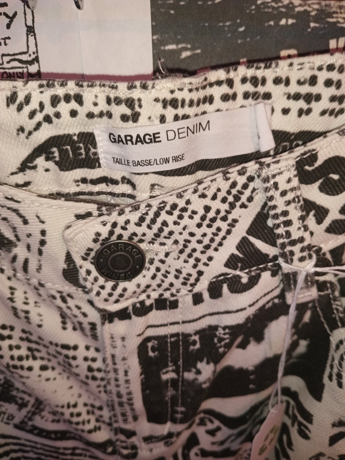 Garage Denim Size 3/26 Newsprint Jeans