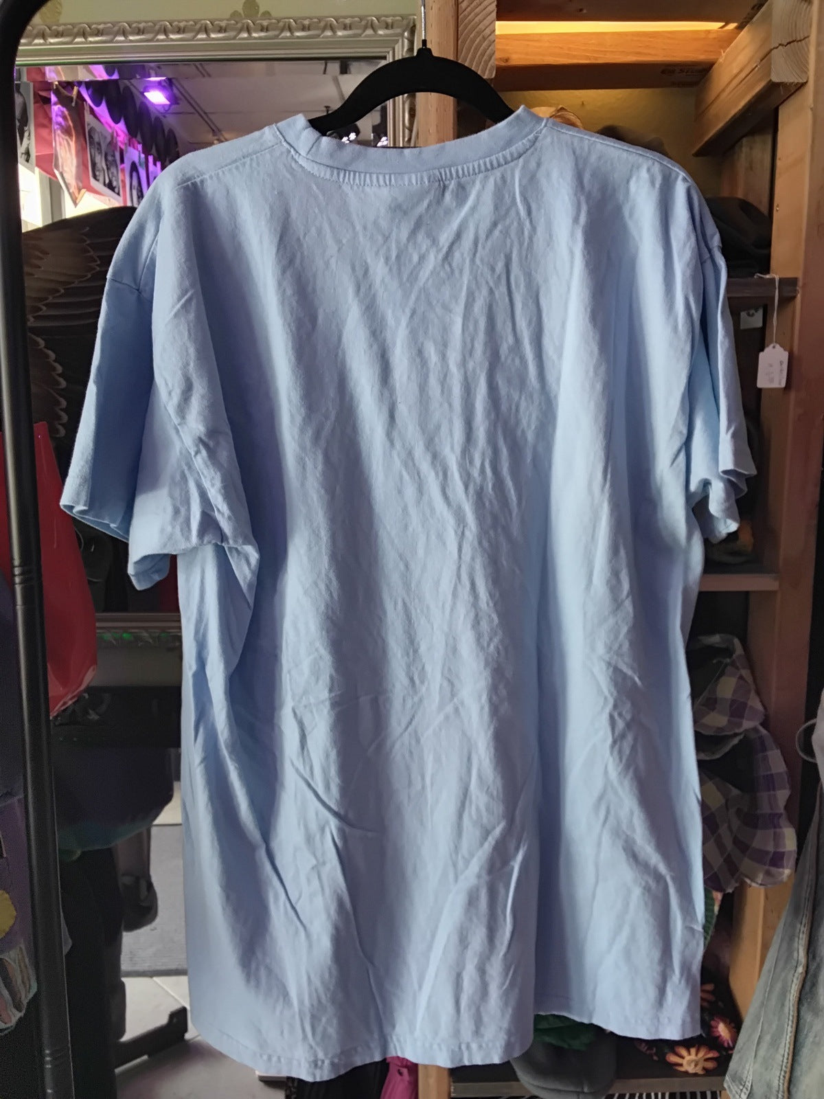 Yes Graphic Band T-Shirt Blue L