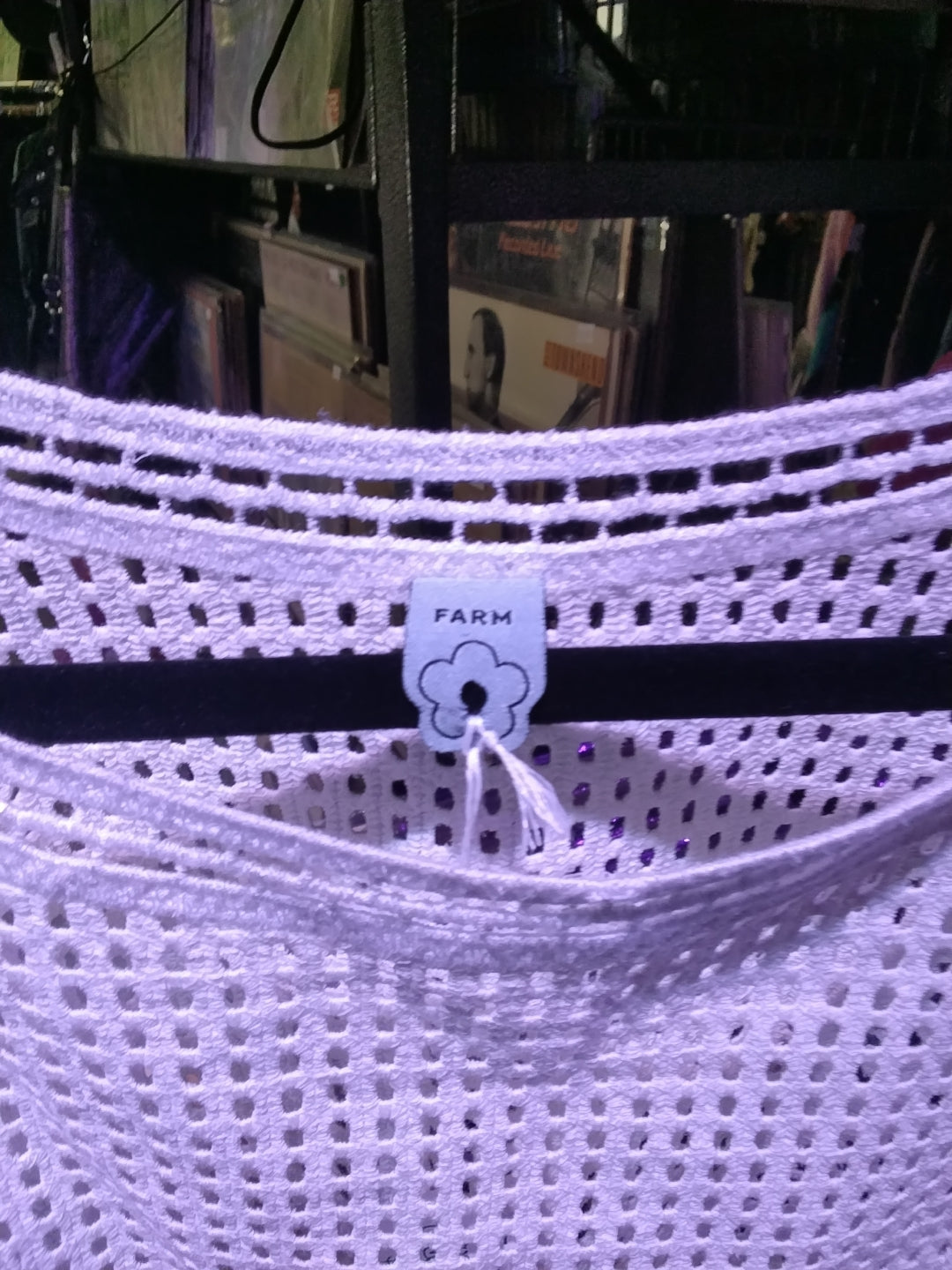 Farm rio crochet lace crop top