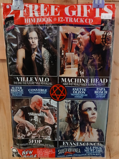 December 2017 Metal Hammer Magazine Sealed with Him Book and 12 Track Global Metal CD Mixtape