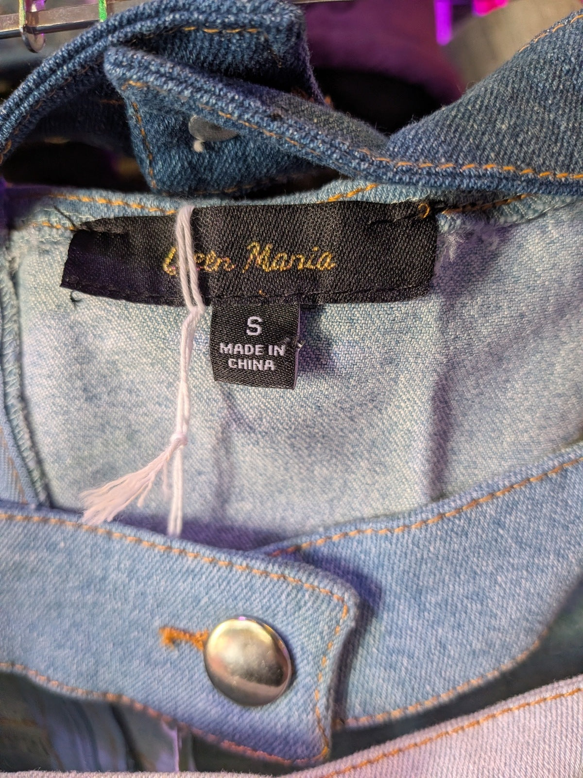 Queen Mania Denim Mini Dress Size Small
