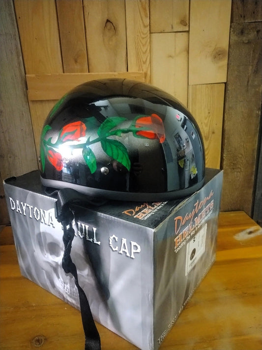 Daytona Helmets "Skull Cap" Rose Size Medium