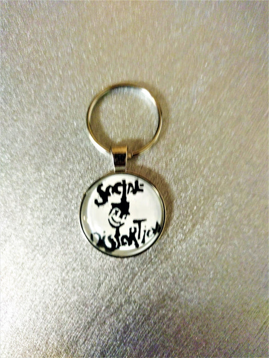 Social Distortion 1 Inch Keychain