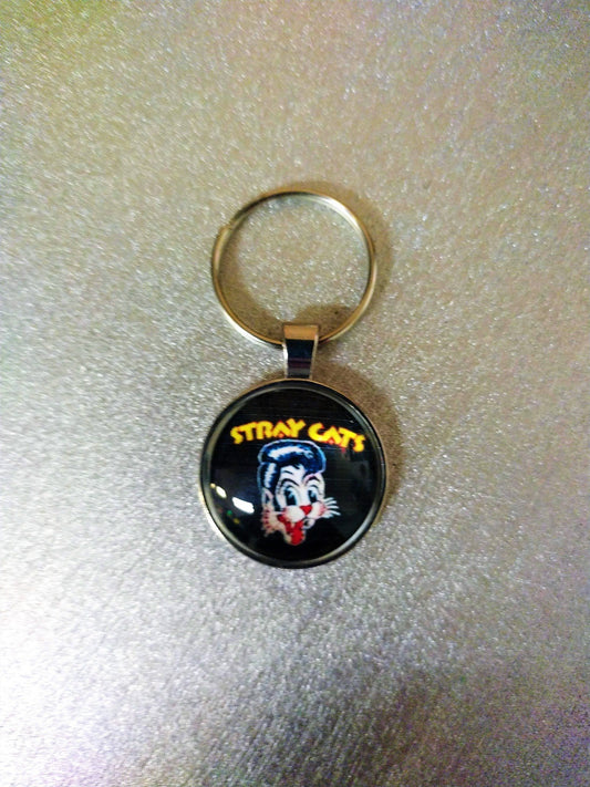 Stray Cats 1 Inch Keychain