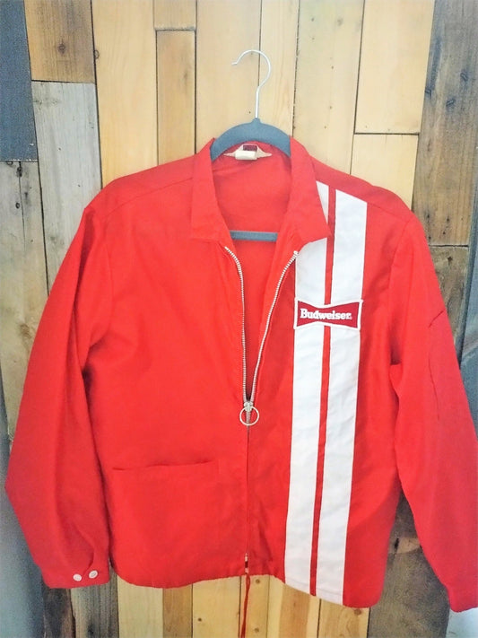 Vintage Budweiser Windbreaker Made By Swingster Wearables Size Medium