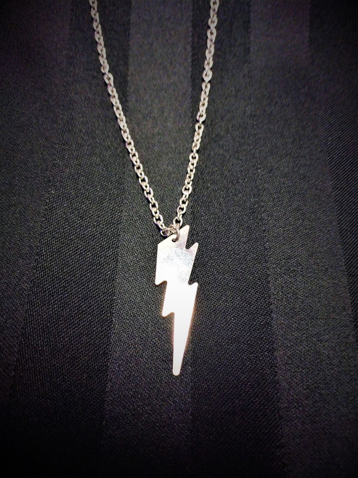 Re-Made Vintage Lightning Bolt Necklace