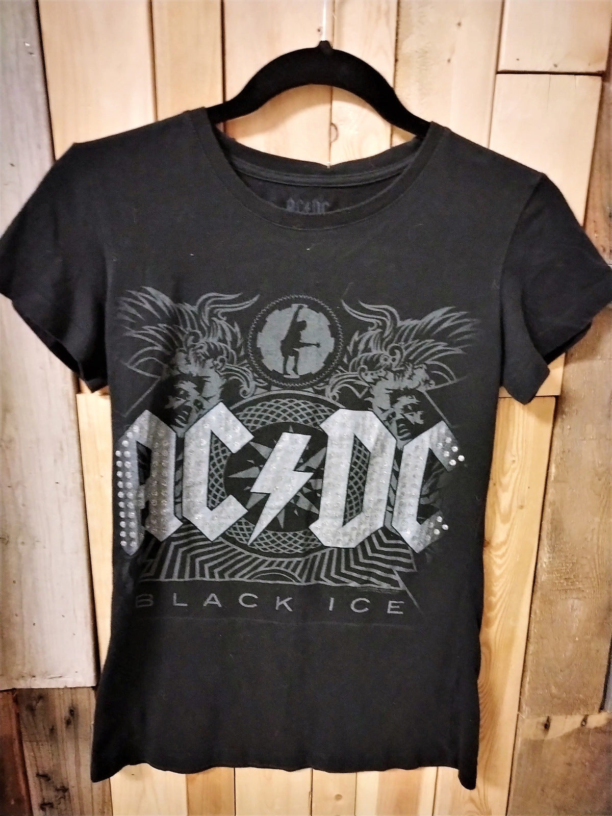 ACDC Black Ice Women's Large Tee Shirt