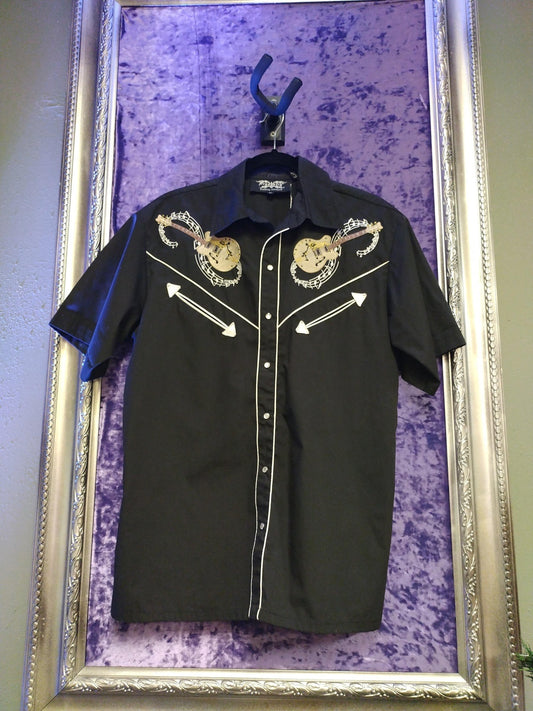 Dragonfly Clothing Company Men's Medium Embroidered Western Shirt