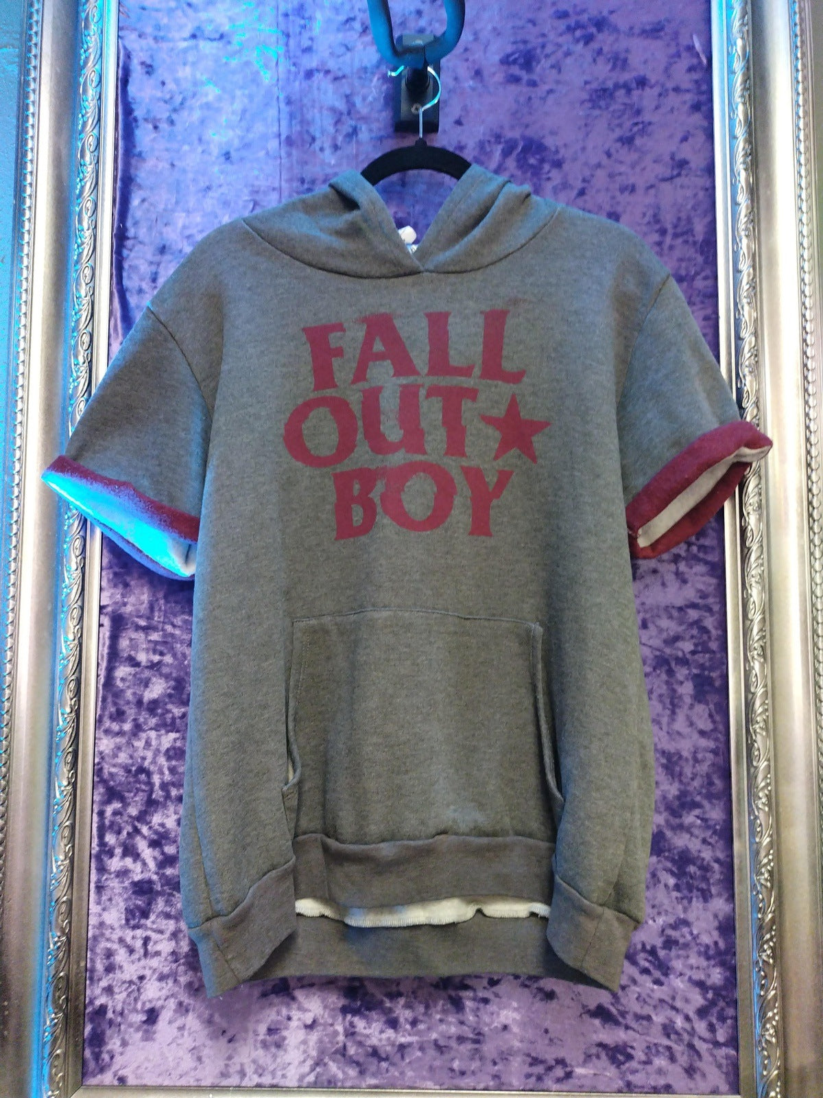 Fall Out Boy Short Sleeve Hoodie Size Medium