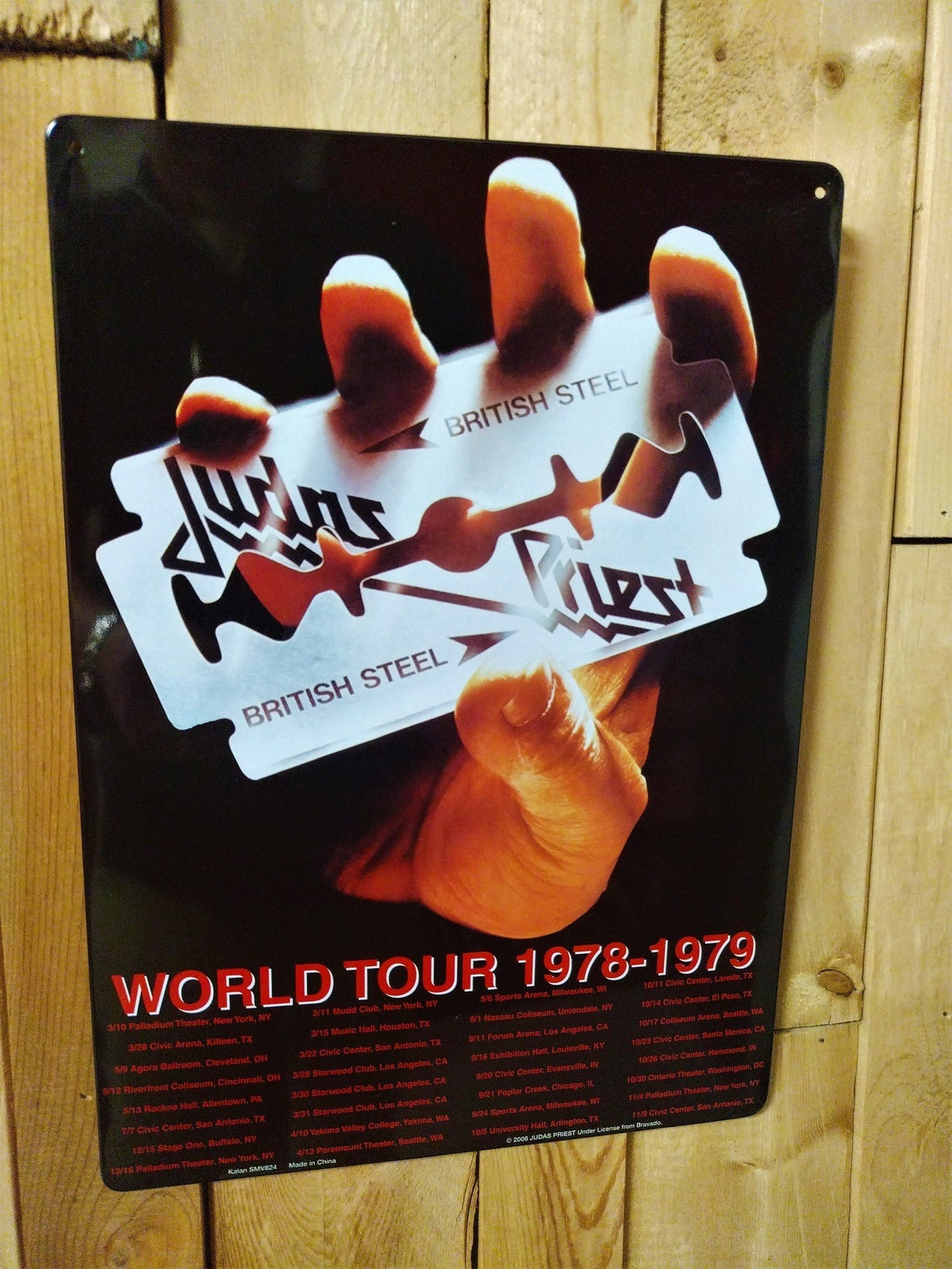 Judas Priest Metal Sign 8.25 inch X 11.5 inch