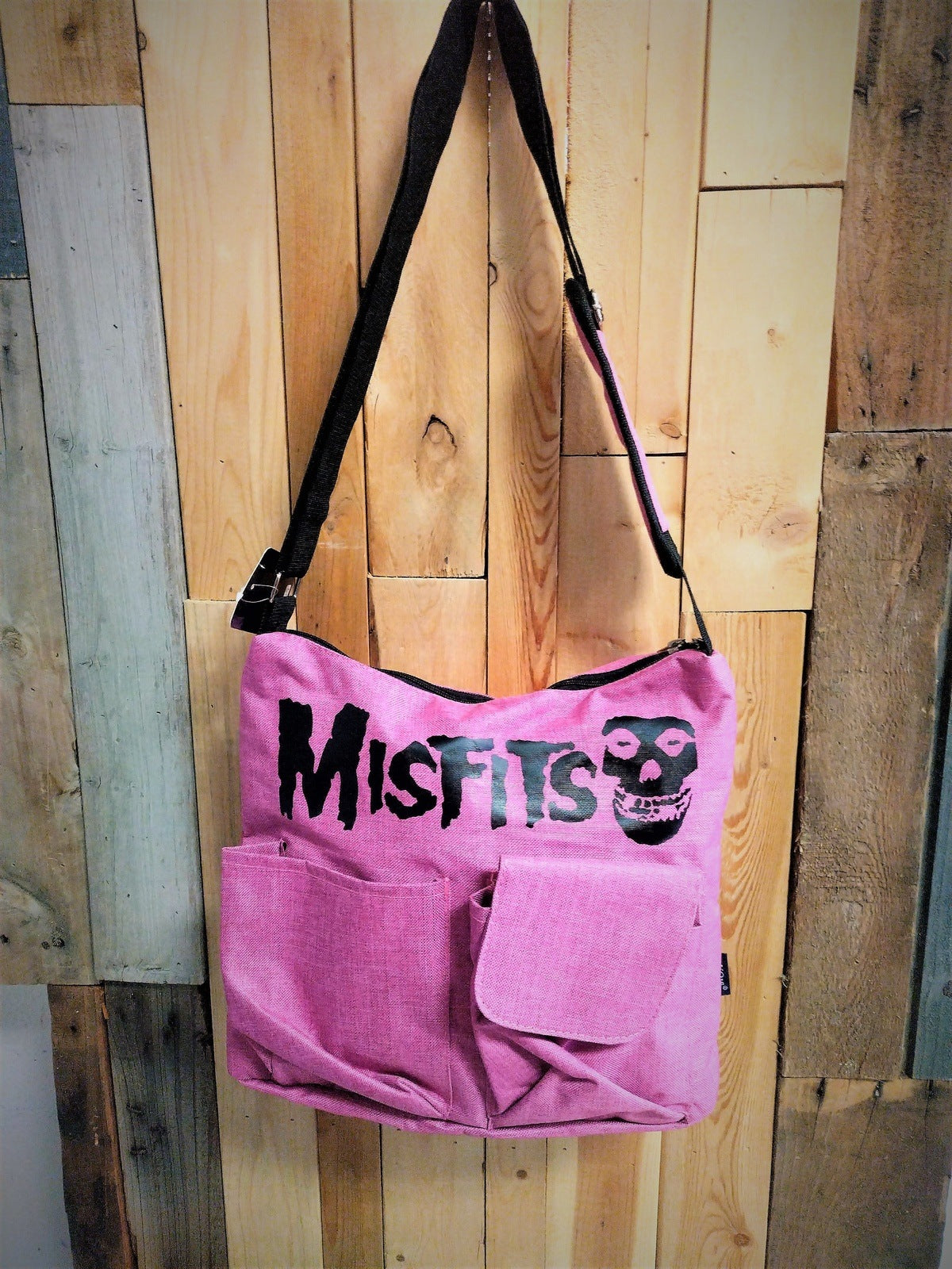 Misfits Messenger Tote Bag Pink
