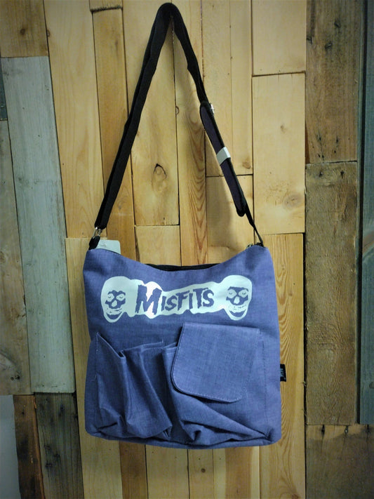 Misfits Messenger Tote Bag Purple