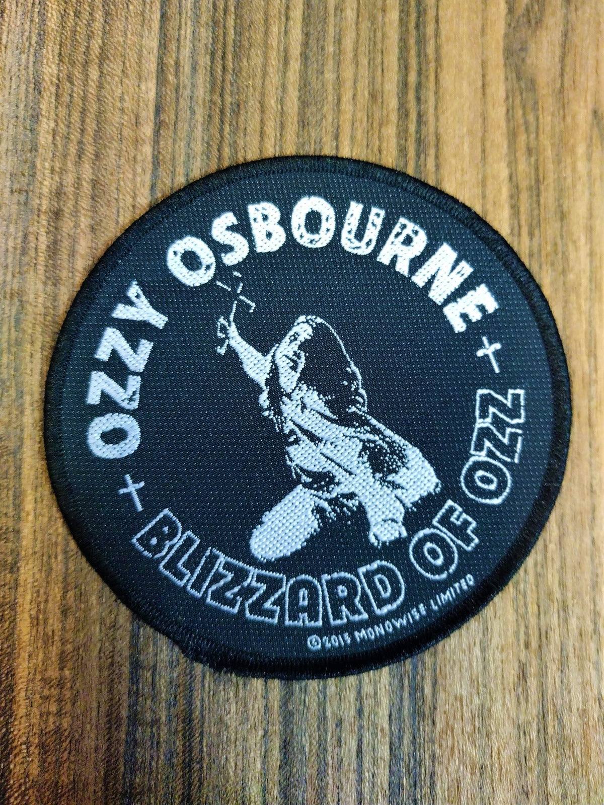 Ozzy Osbourne Blizzard of Ozz Patch approx. 3.5 inches