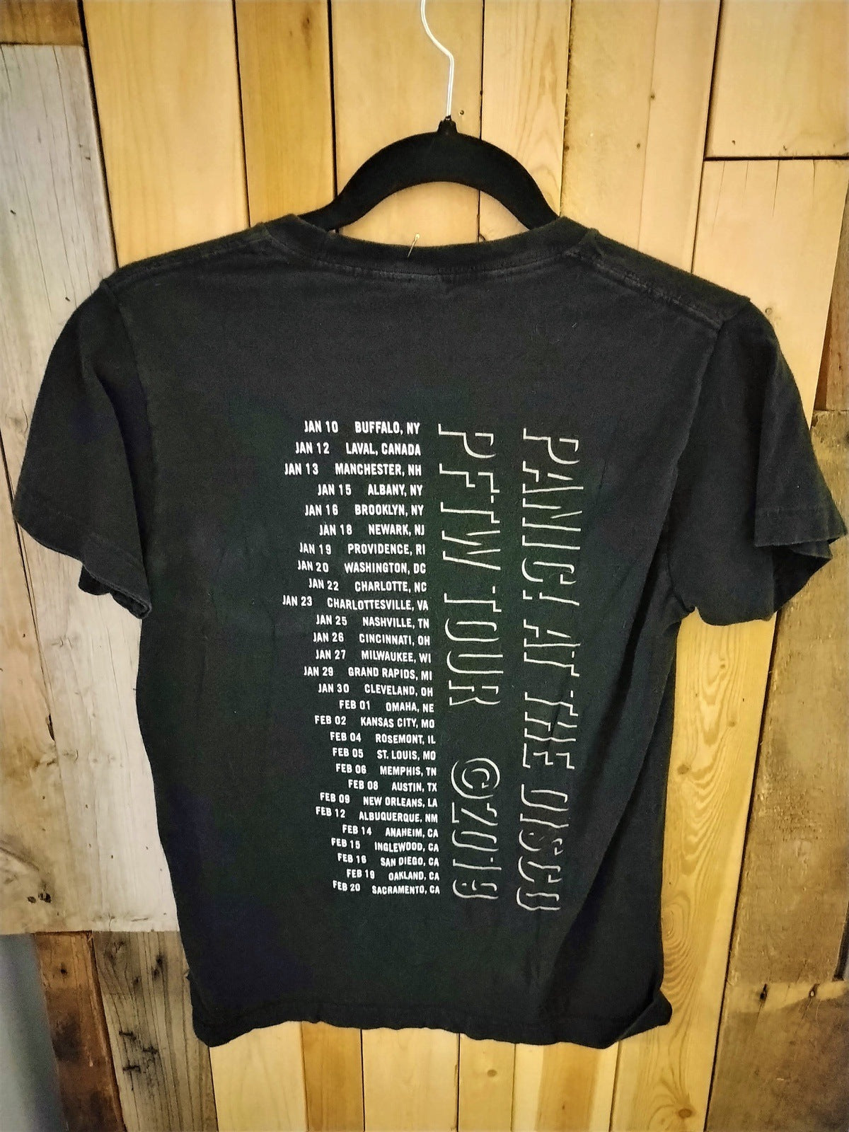 Panic at the disco tour store shirt 2019