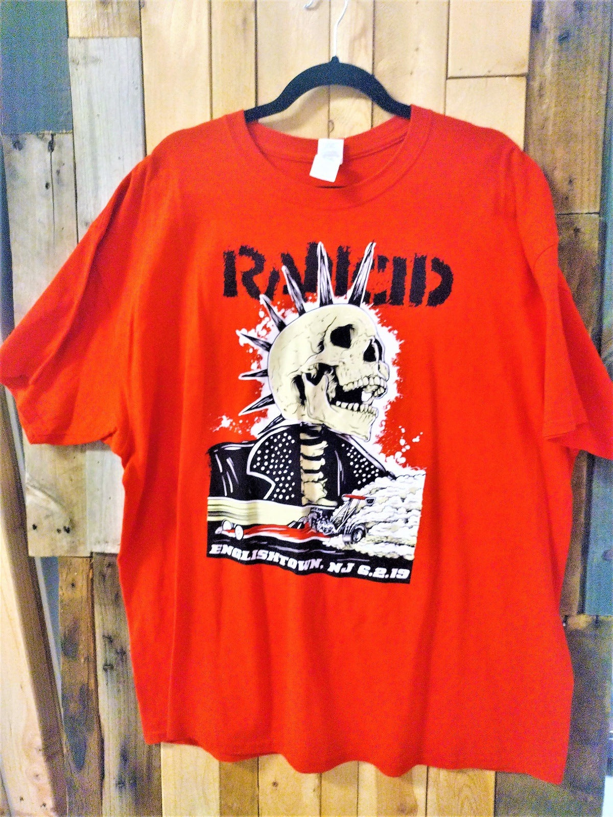 Rancid XXL Tee Shirt from 6.2.16 Show Englishtown, NJ