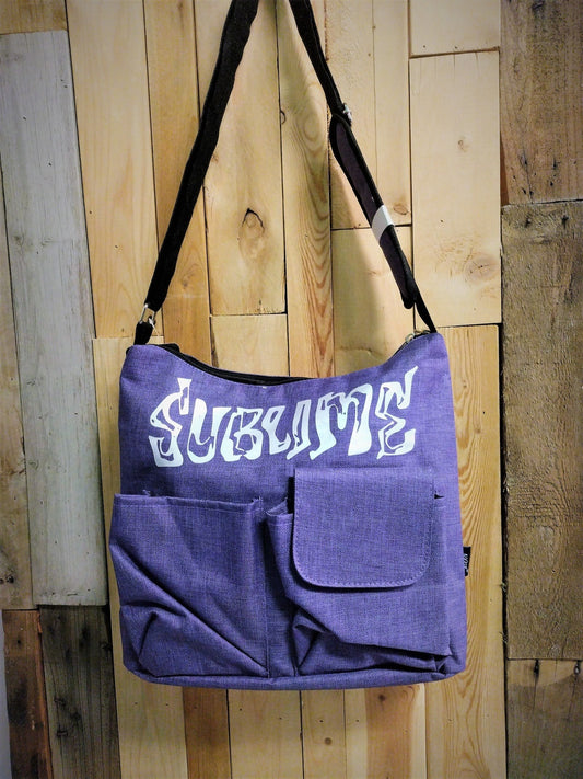 Sublime Messenger Tote Bag Purple