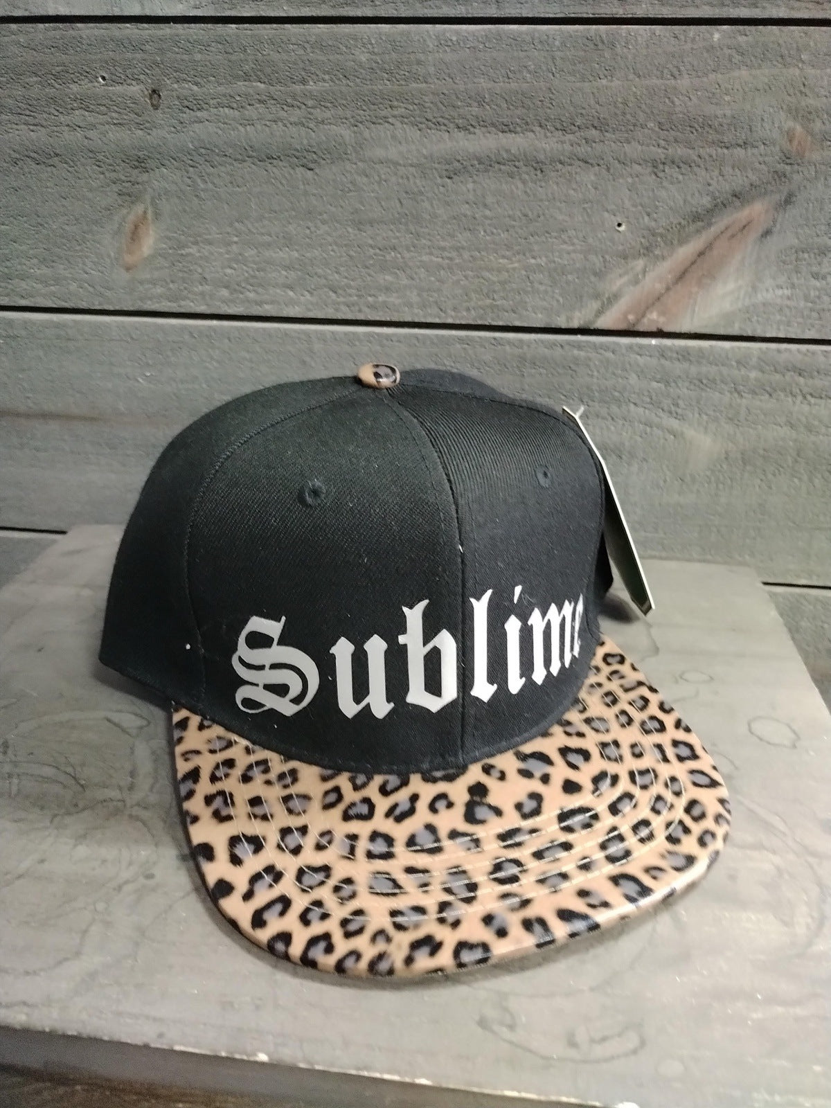 Sublime Snap Back Cap Leopard Print