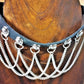 Black Vegan Leather Choker with Chains